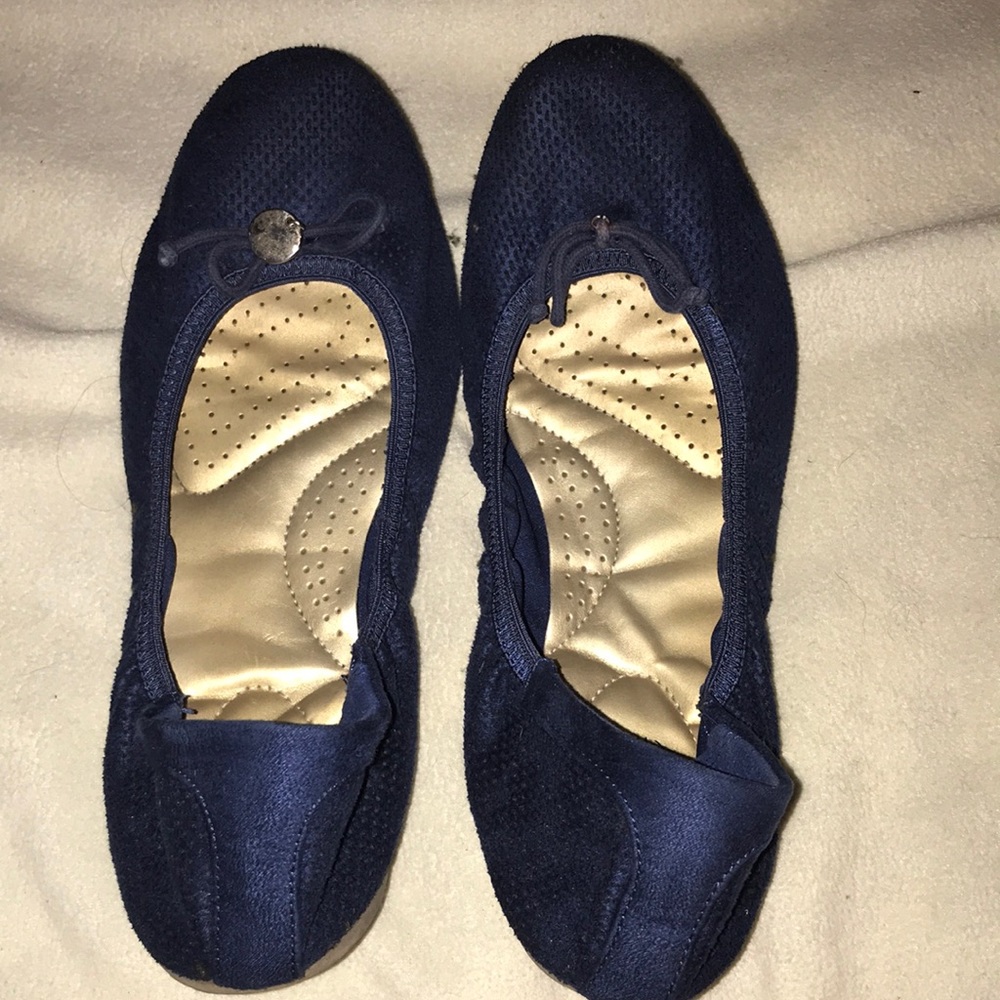 Blue flats